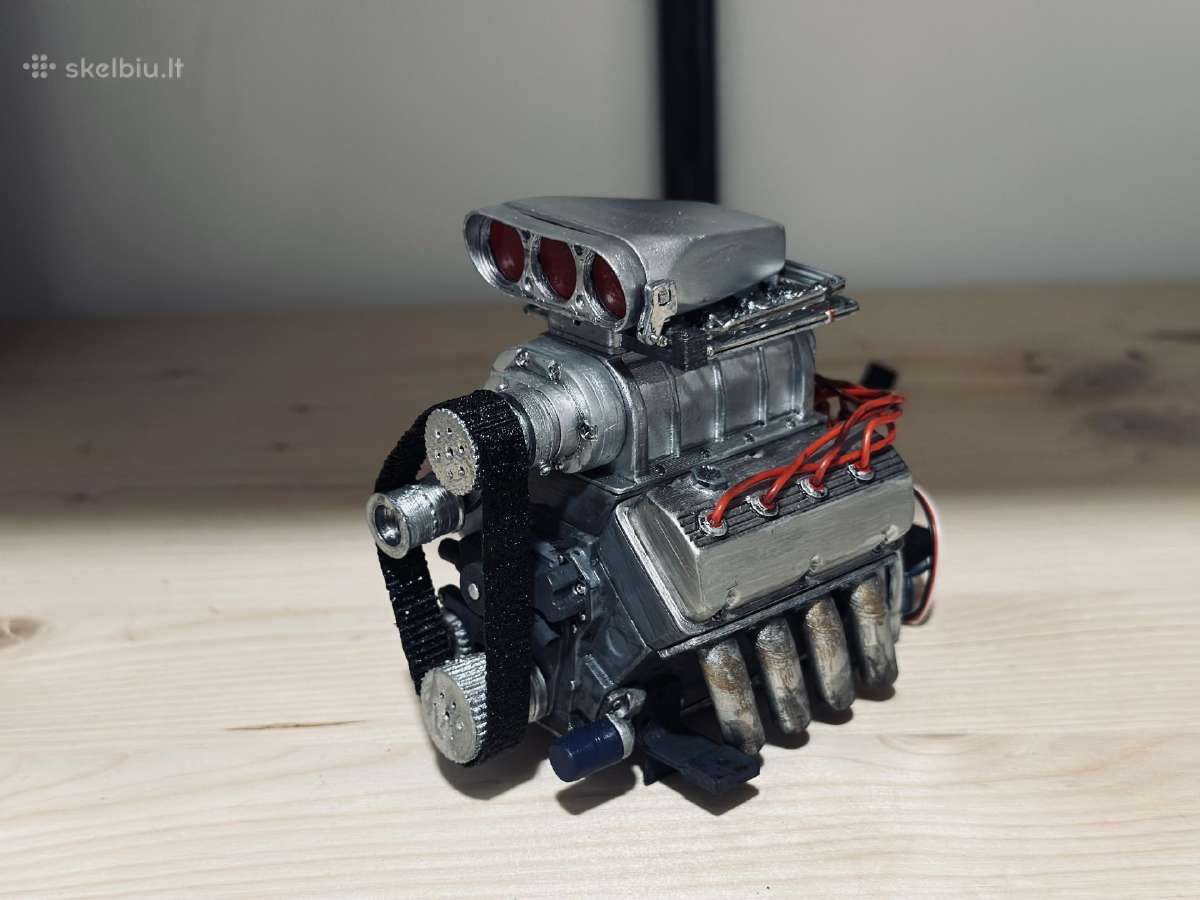 V8 1/10 mastelio variklis