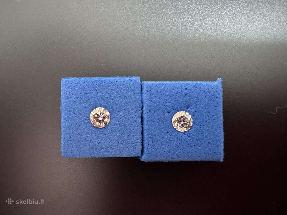 0.42ct natūralių deimantų pora E If 3ex - nuotraukos Nr. 6