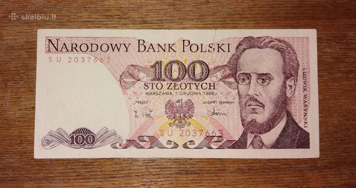 Lenkijos 100 zlotų banknotas