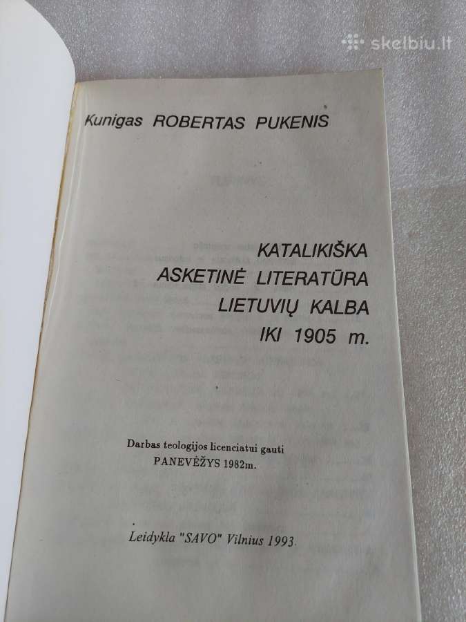 Katalikiška asketinė literatūra liet. kalba iki 19 - nuotraukos Nr. 2
