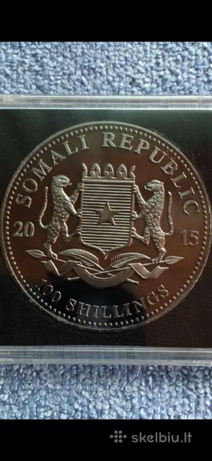 Moneta Somalija 2015m. 100shillings, sidabras(.999 - nuotraukos Nr. 2