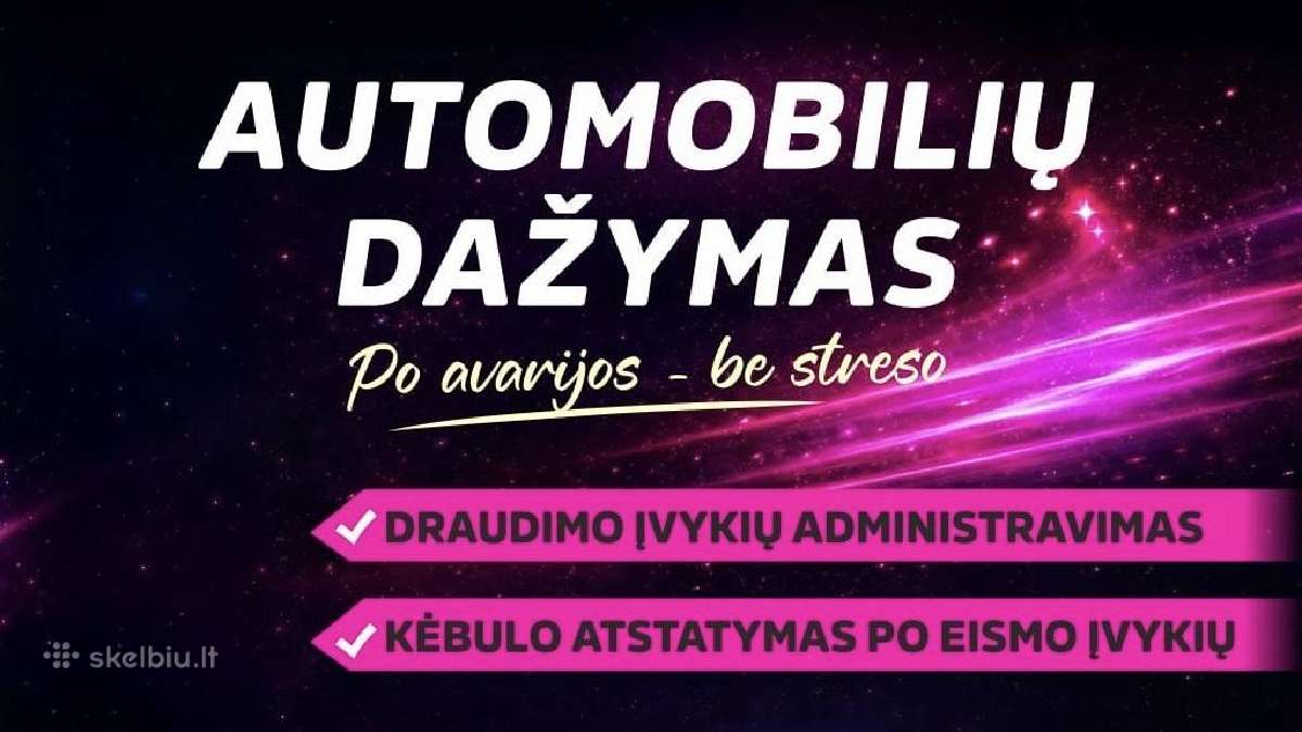Automobilių dažymas, restauravimas,kėbulo remontas