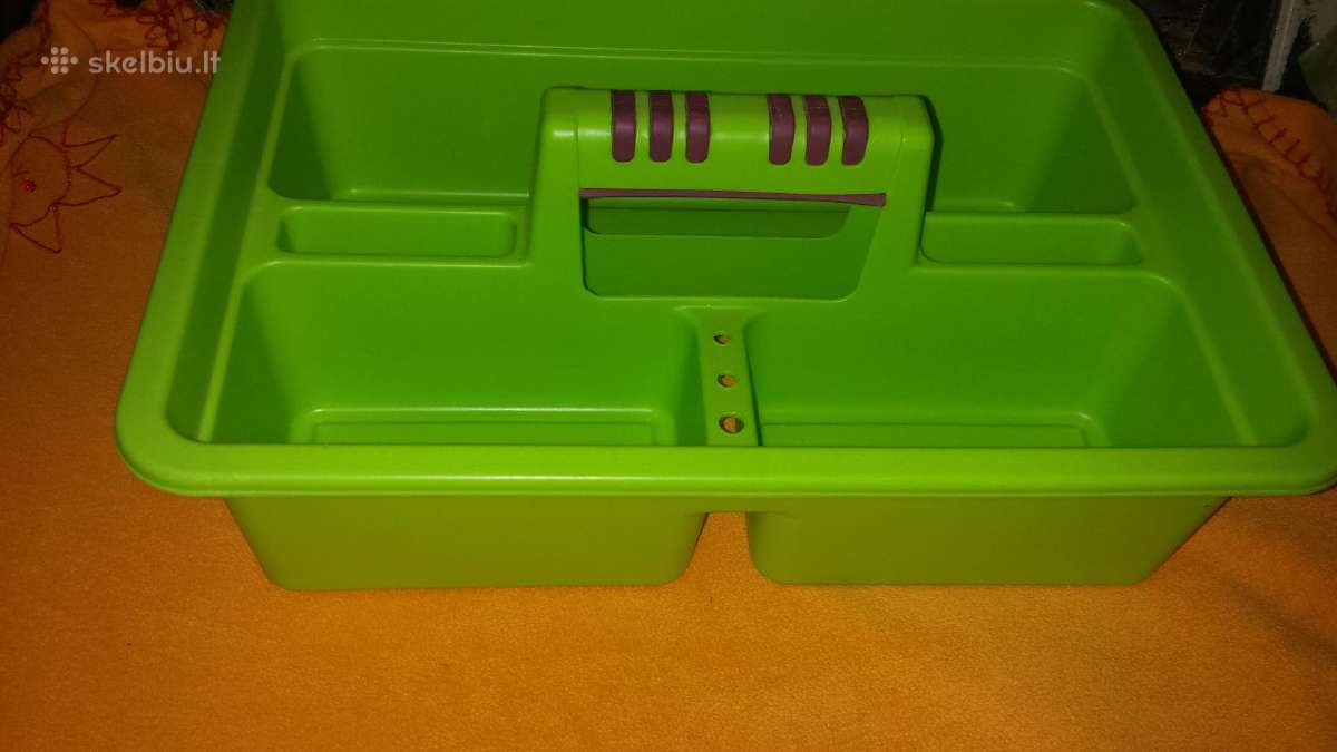 Plastikinis pailgas dubuo su rankenom irankiams ? - nuotraukos Nr. 3