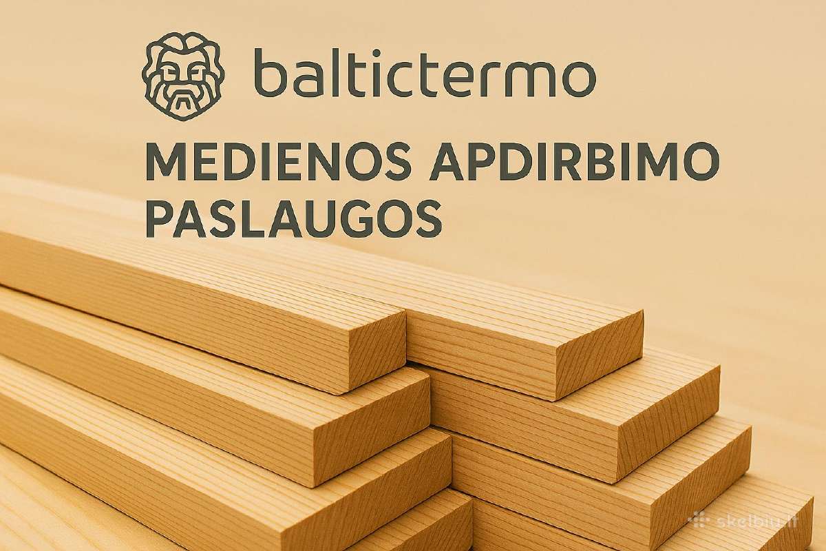 Medienos obliavimas 7 galvų staklėmis Kaune