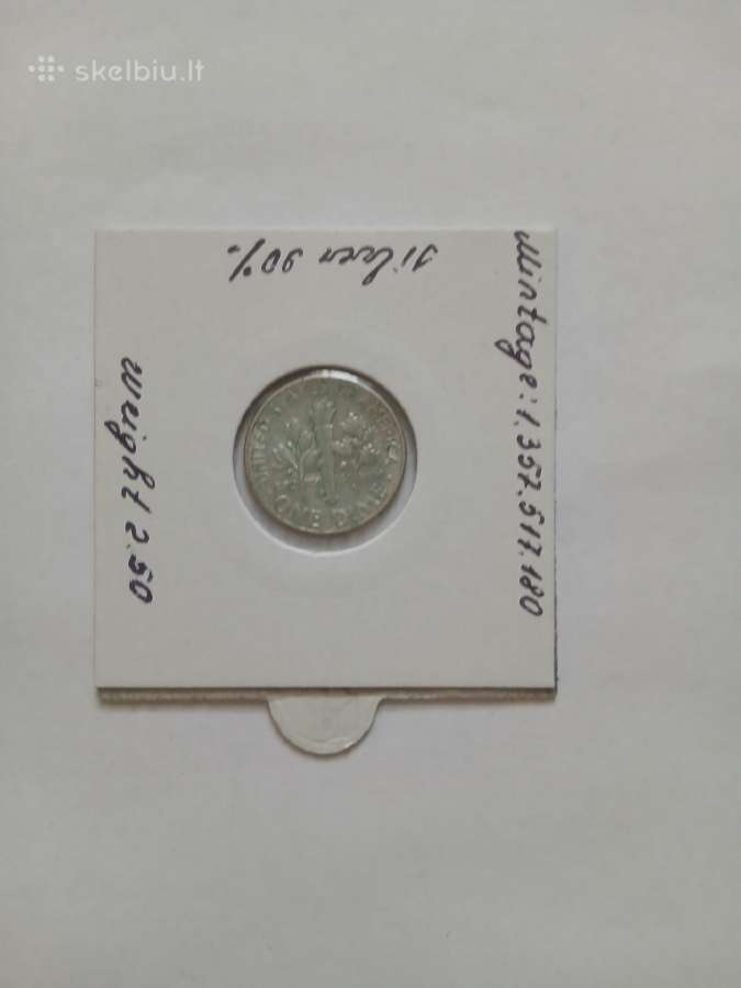 JAV 1964d Ruzvelto daimas sidabras - nuotraukos Nr. 2