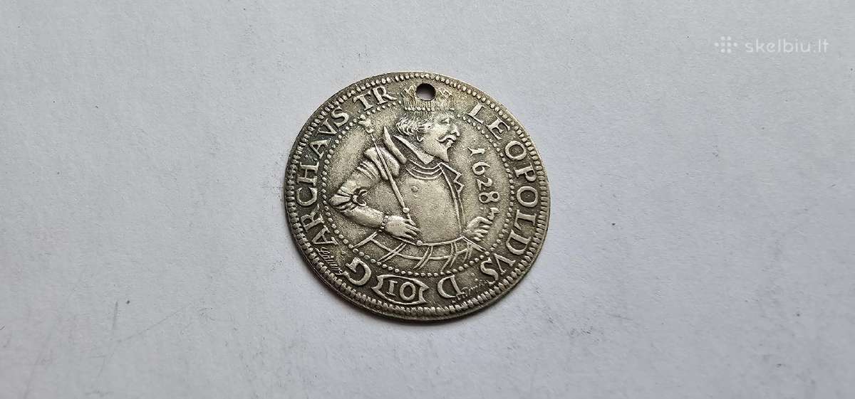 1628 Zaidimu zetonas sidabruotas