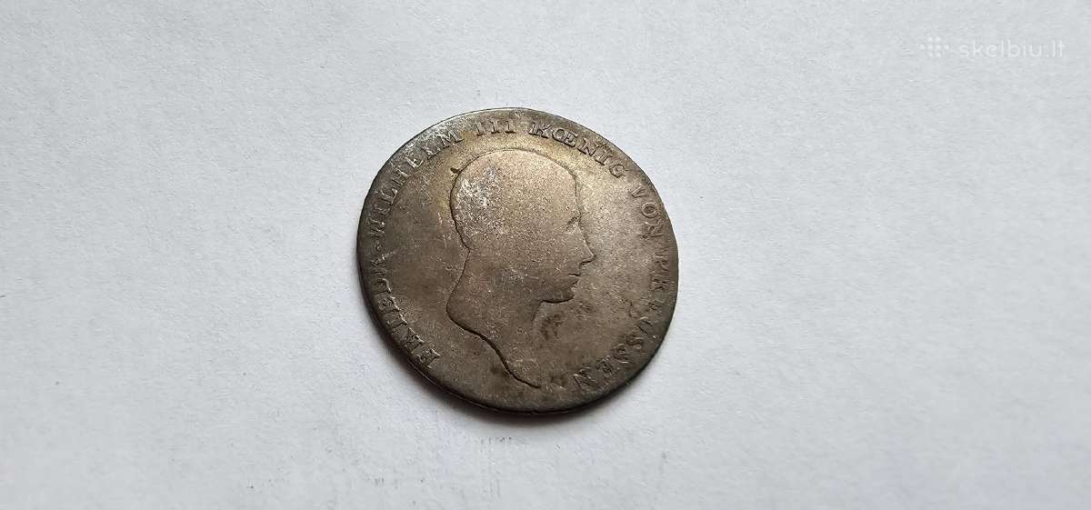 1814 1/6 talerio Prusija