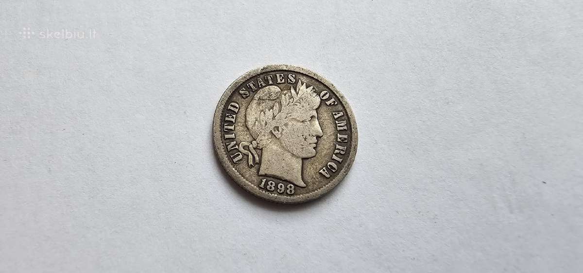 1898 10 centu Usa dime