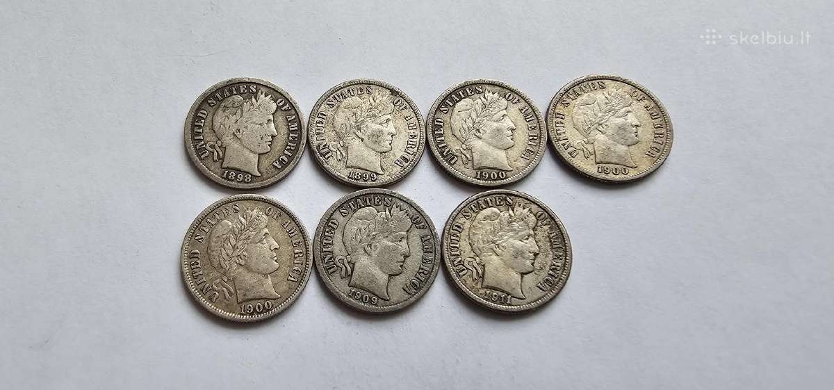 1898-1911 10 centu Usa dime