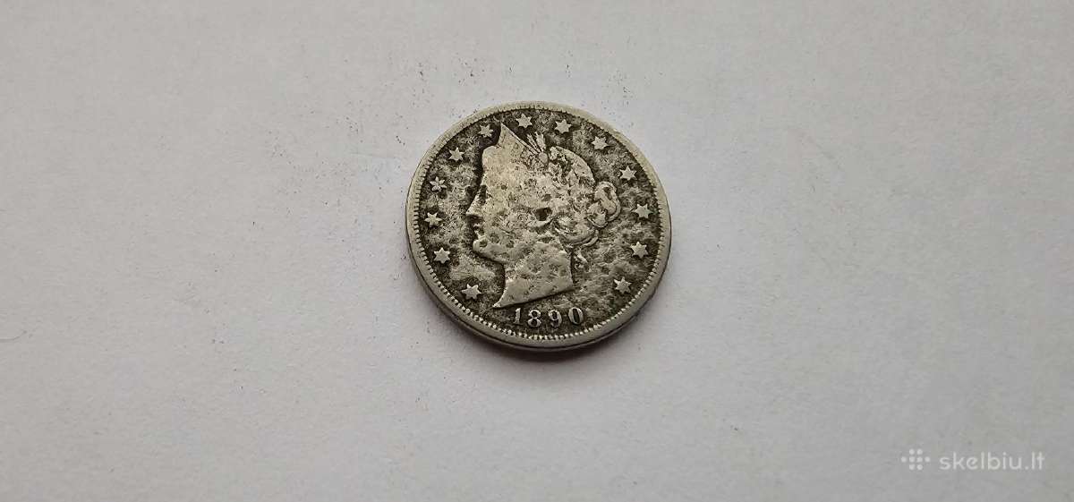 1891-1897 5 centai Usa - nuotraukos Nr. 7