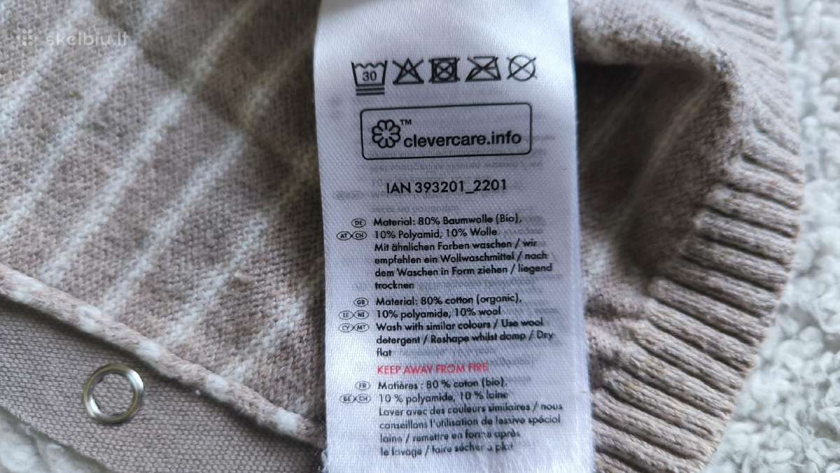 Švelnus bodis mažyliui – iš medvilnės ir vilnos - nuotraukos Nr. 6