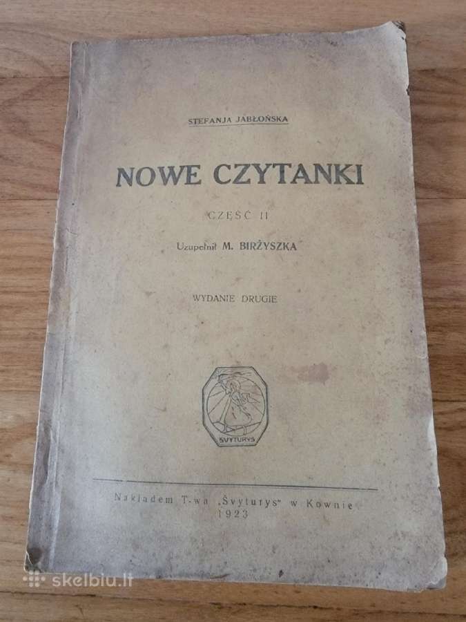 1923 m.knyga lenkų kalba "Nowe czytanki"