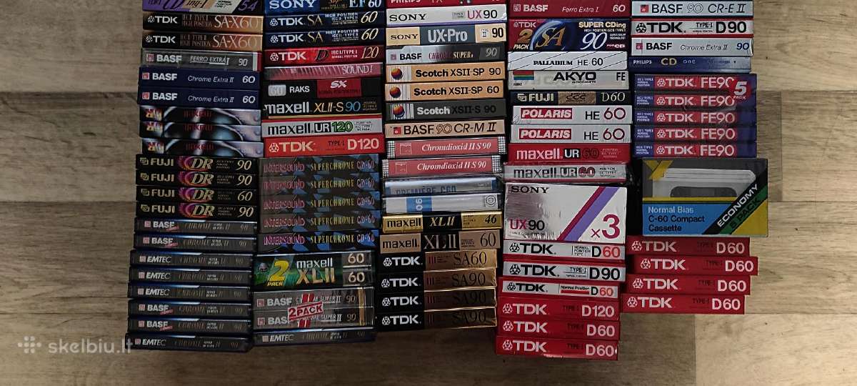 Naujos Kasetes Basf Sony Tdk Tokiaido Maxell - nuotraukos Nr. 3