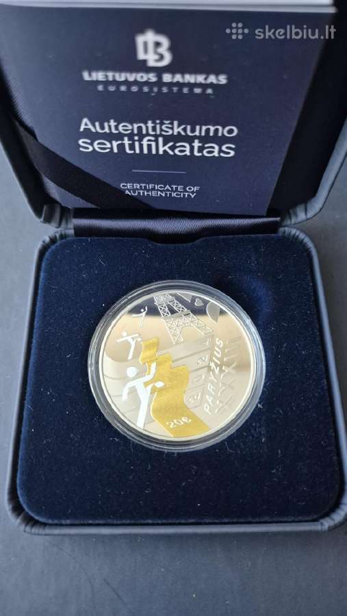 Moneta skirta olimpinems zaidynems Paryziuje