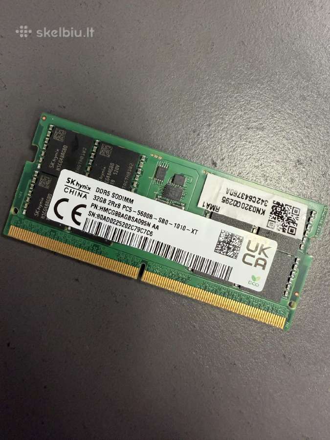 Sk hynix 32gb Ddr5 1x32gb naujas