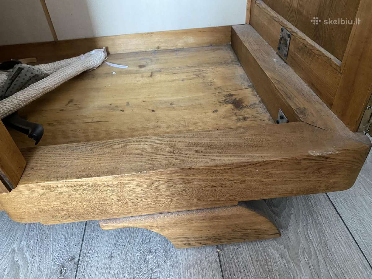Restauruota ąžuolinė spinta - nuotraukos Nr. 6