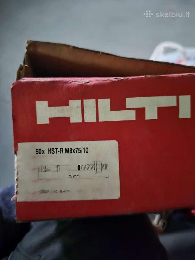 Hilti Hst-r nerudijančio plieno ankeriai