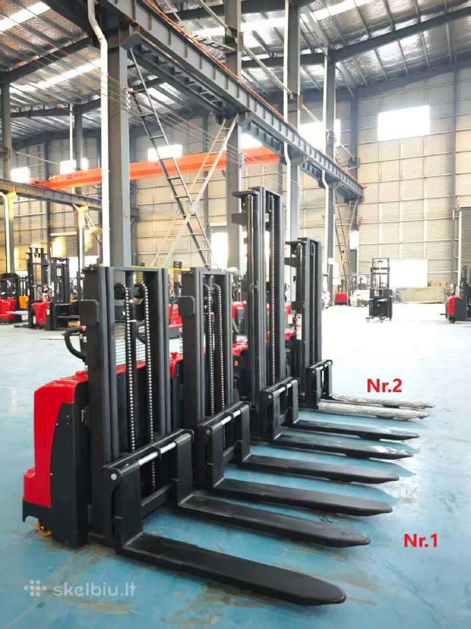 Parduodame 2.5m/1.5t elektrinį šakinį keltuvą - nuotraukos Nr. 2