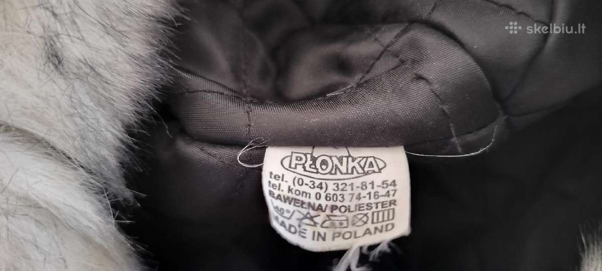 Žieminė kepurė su kailiu.uždengia ausis.gylis 15cm - nuotraukos Nr. 3