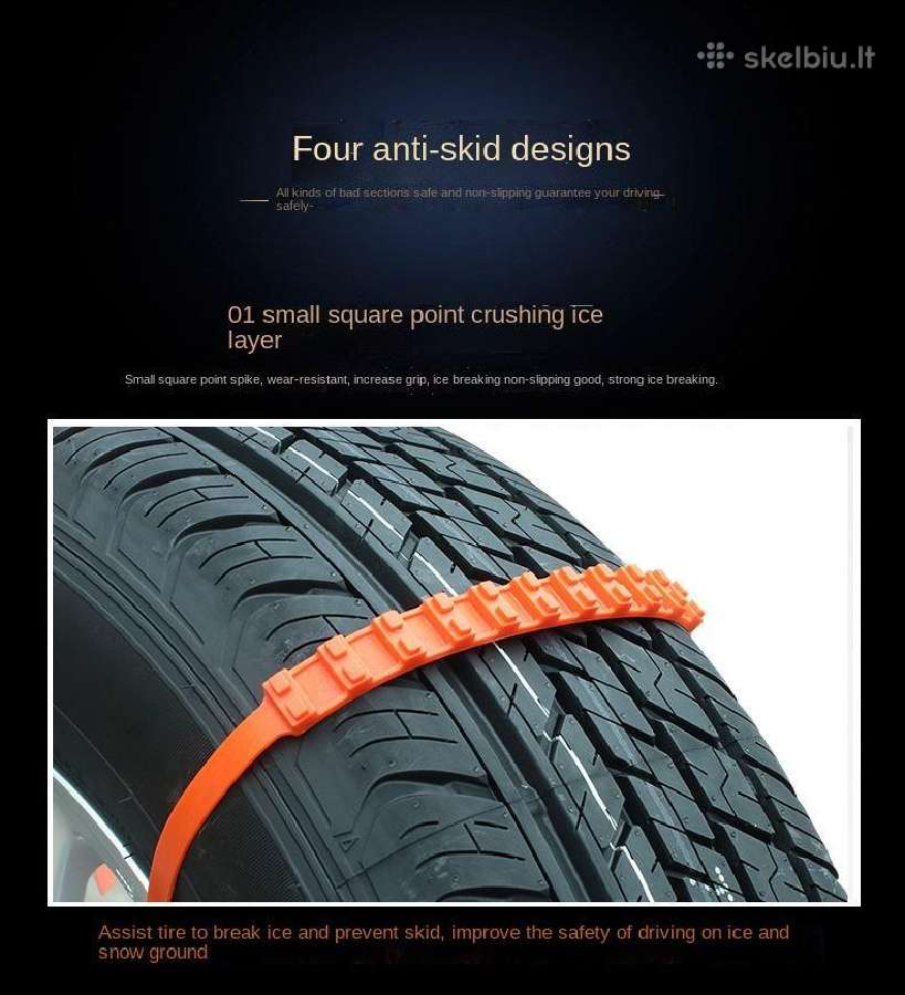 Plastikinės sniego grandinės - nuotraukos Nr. 3