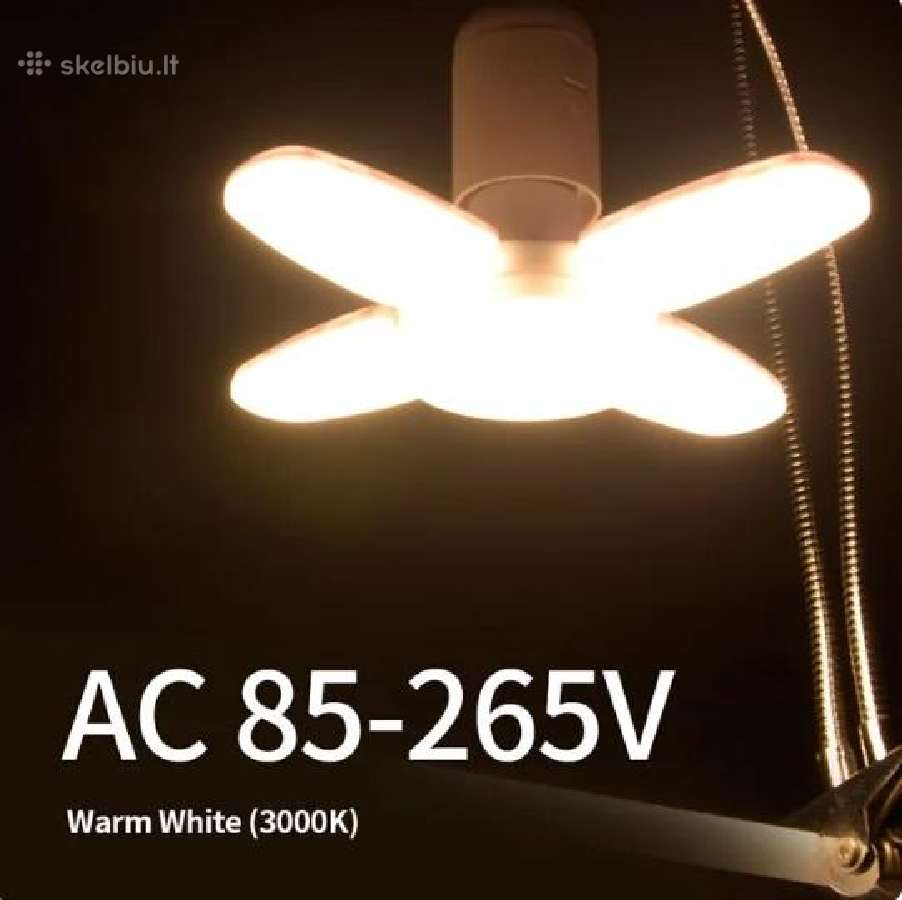 LED lemputės su sparneiais 28w