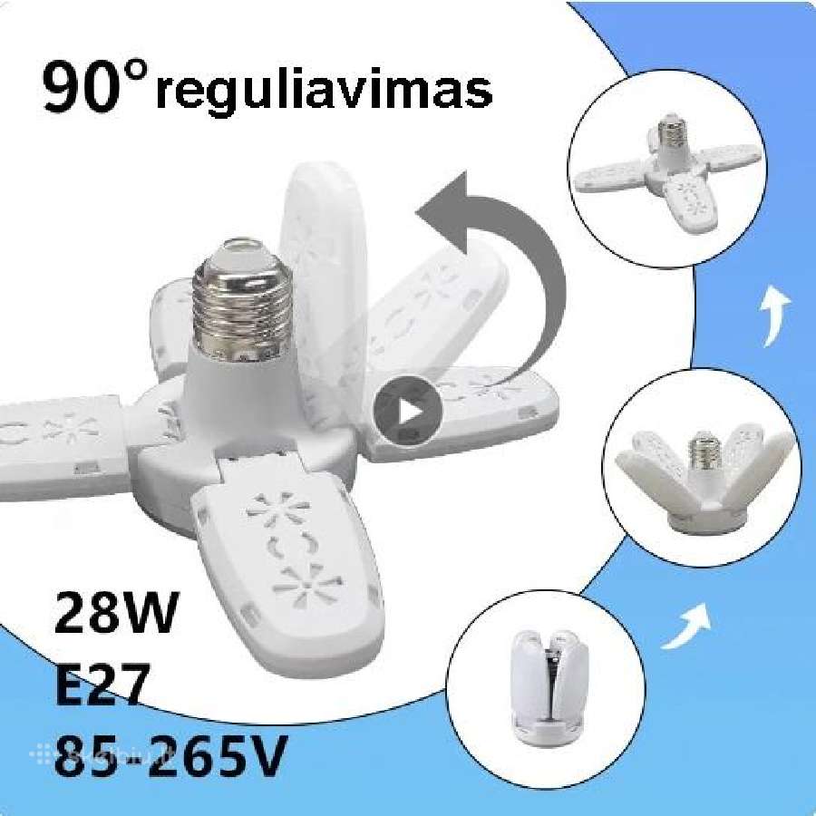 LED lemputės su sparneiais 28w - nuotraukos Nr. 3