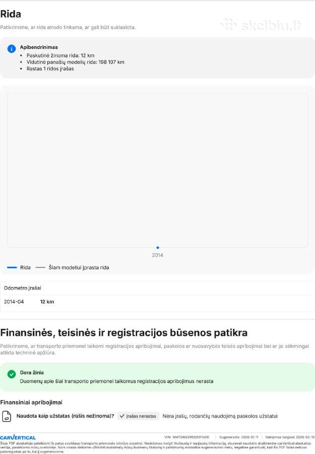 Toyota Verso 2014-09, tik 155000 km,ta-2m 7990 Eur - nuotraukos Nr. 11