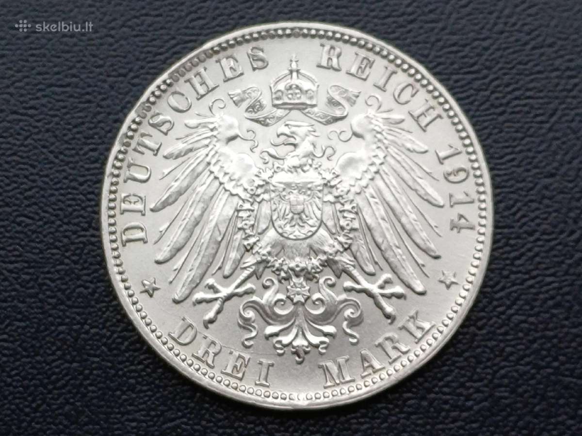 3 markes 1914m. Sidabras 900