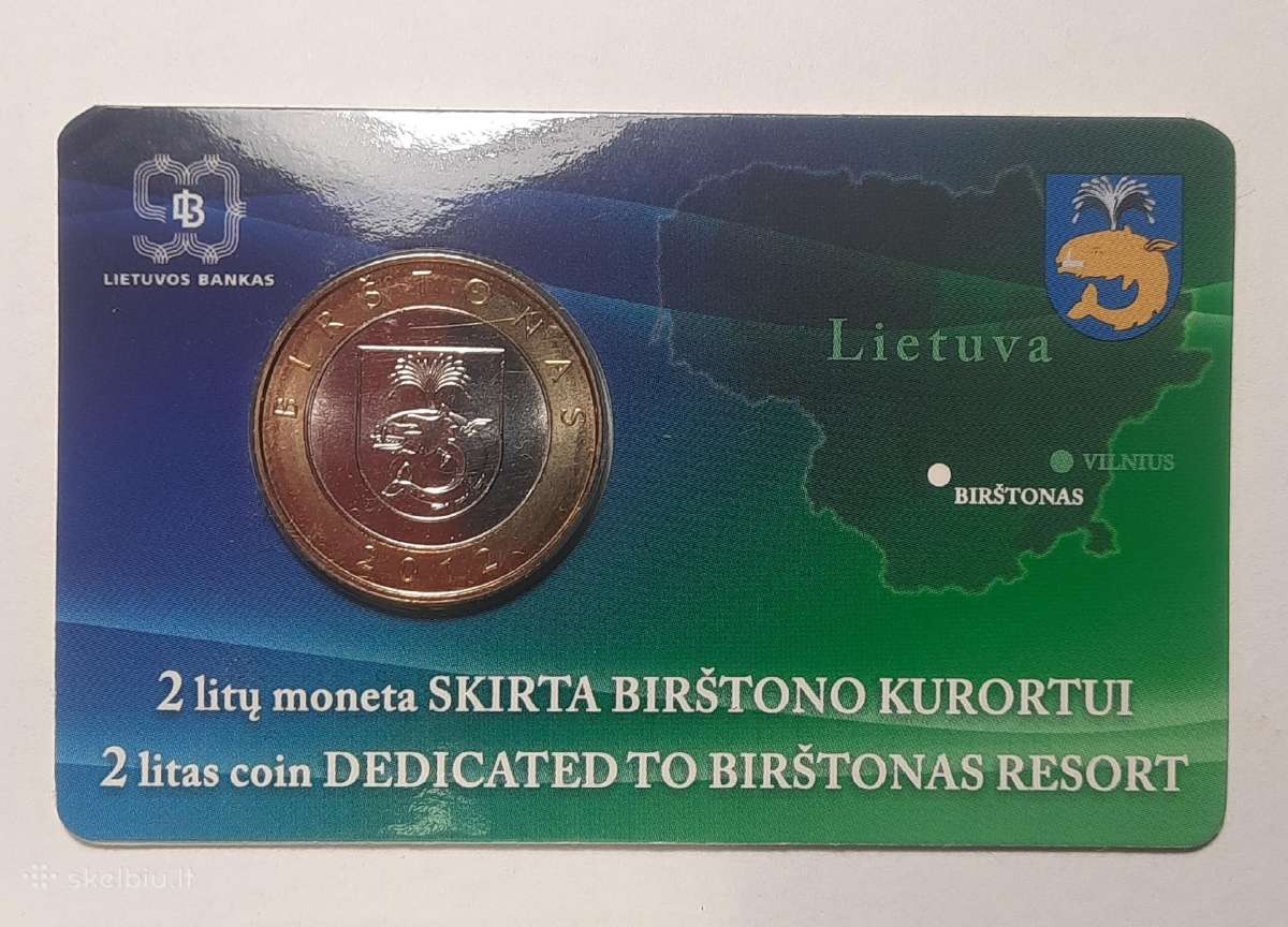 2012 metų 2litai Birštono Kurortui