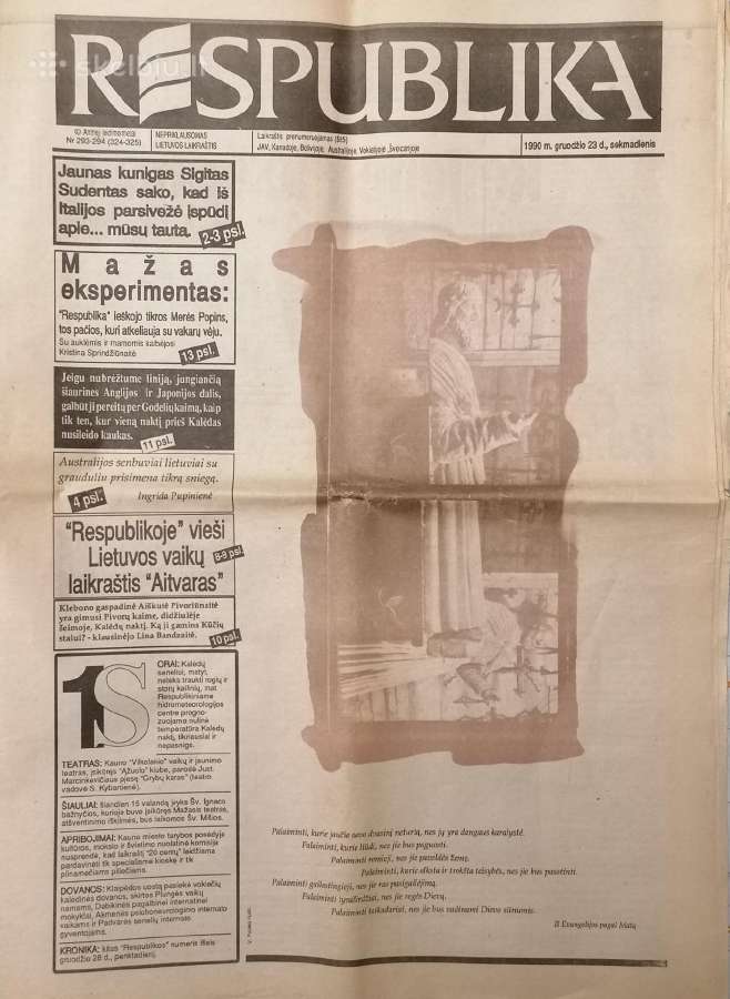 Kolekcinis "Respublikos" laikraštis