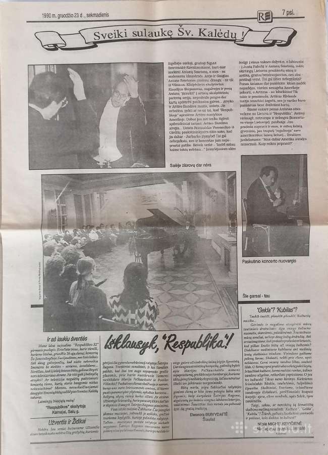 Kolekcinis "Respublikos" laikraštis - nuotraukos Nr. 4