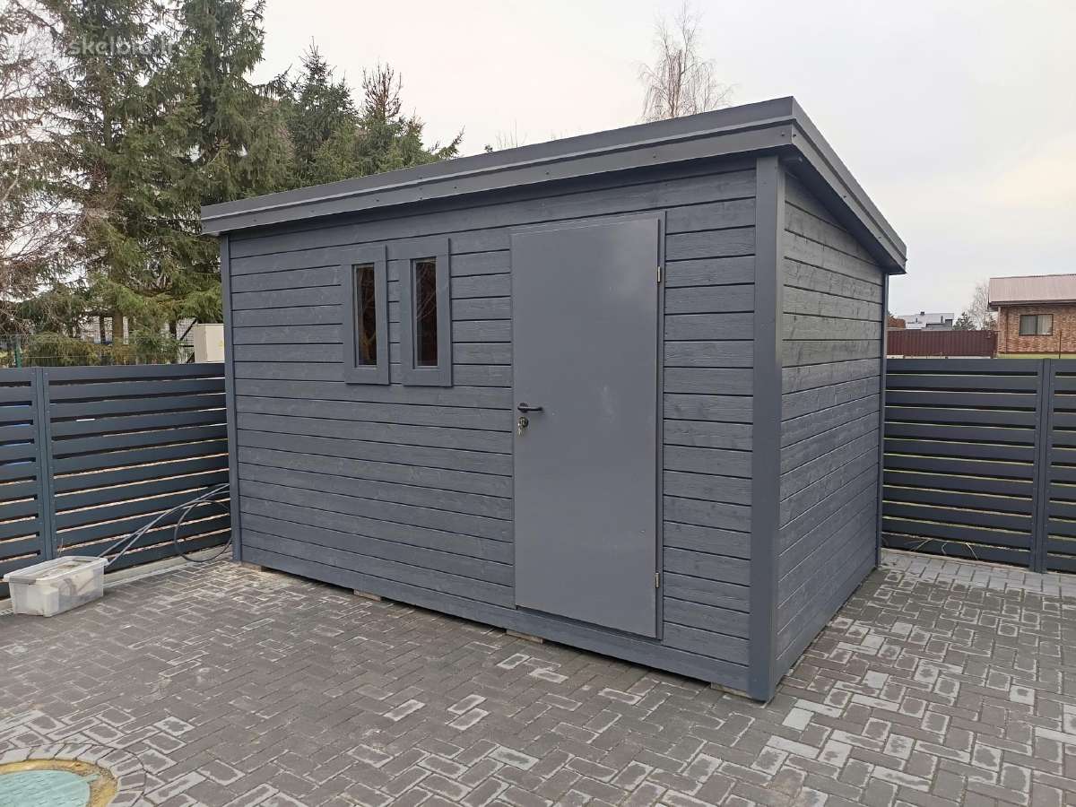 Mediniai karkasiniai lauko sandeliukai,nameliai - nuotraukos Nr. 5