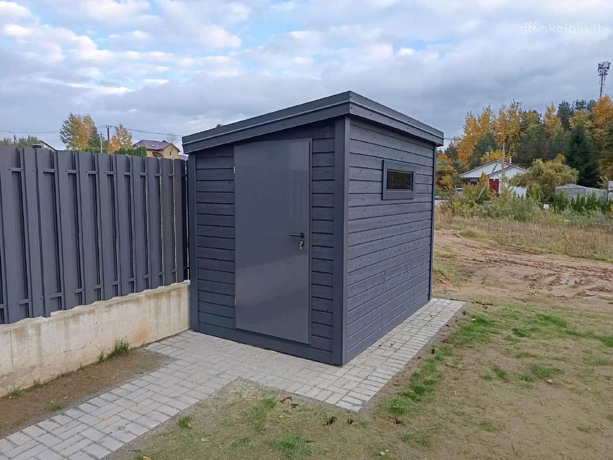 Mediniai karkasiniai lauko sandeliukai,nameliai - nuotraukos Nr. 15