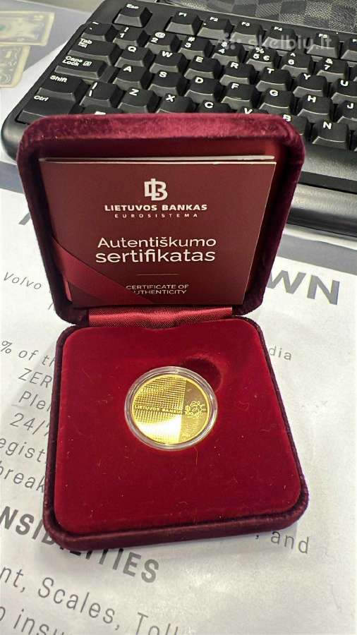 4 Lietuvos banko auksines monetos