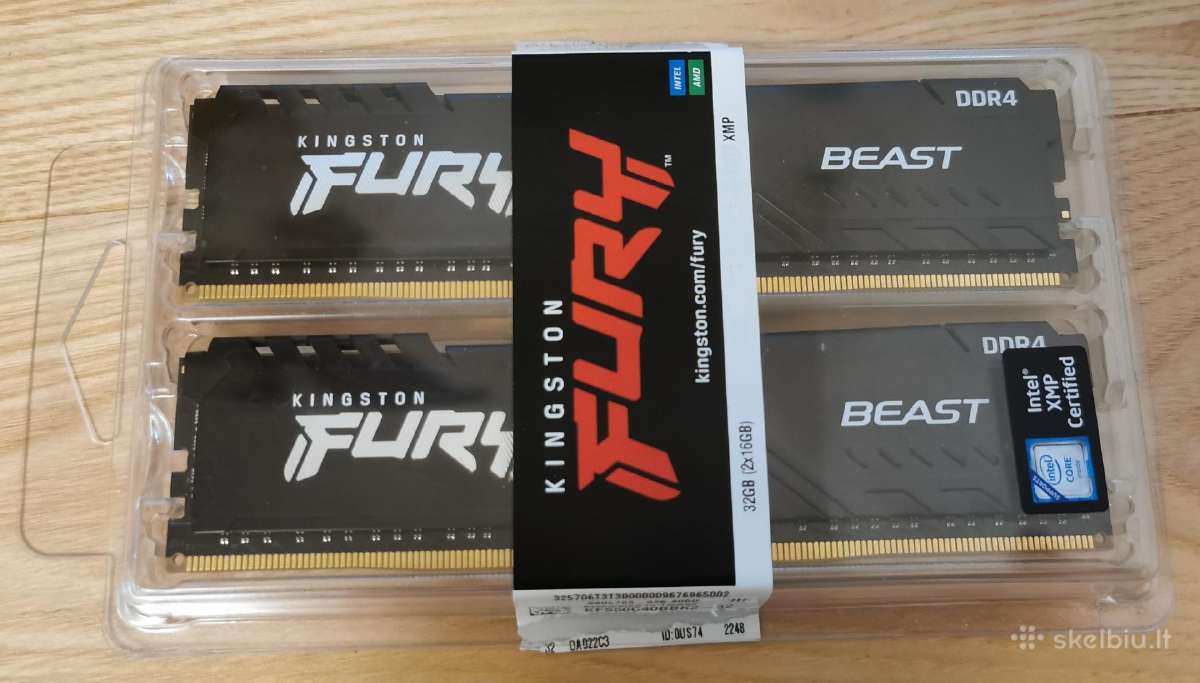 Kingston 32gb 3600mhz Ddr4 Cl18 Dimm Fury Beast
