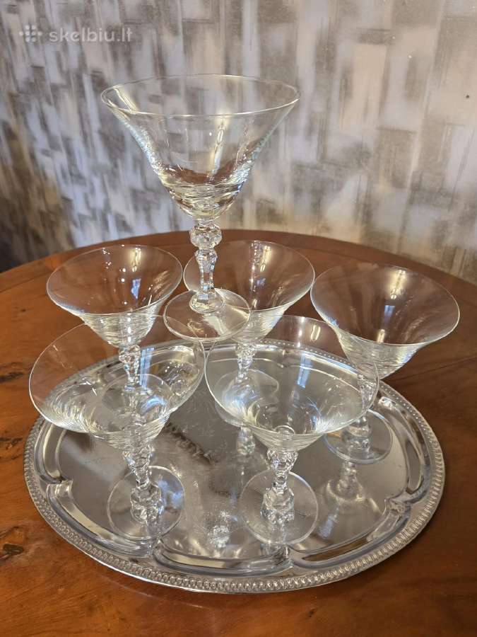 Taurės martiniui, kokteiliams. - nuotraukos Nr. 3
