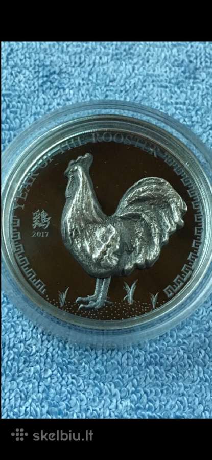 Moneta Mongolija 2017m. 500 tugrik, sidabras(.999)