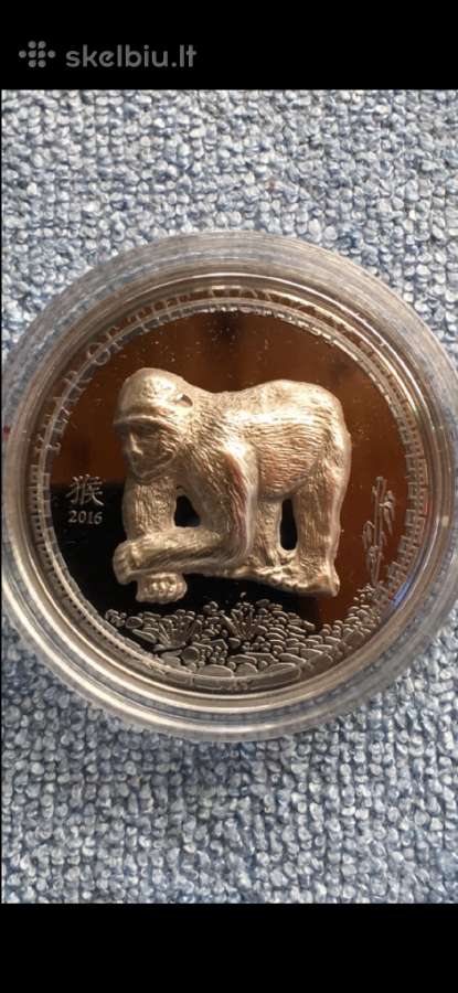 Moneta Mongolija 2016m. 500 tugrik, sidabras(.999)