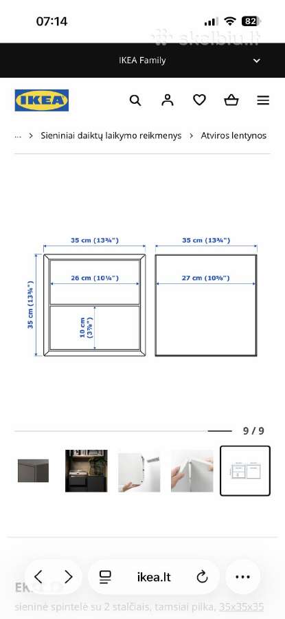 Parduodama Ikea Eket spintelė (galima naudoti dali - nuotraukos Nr. 6