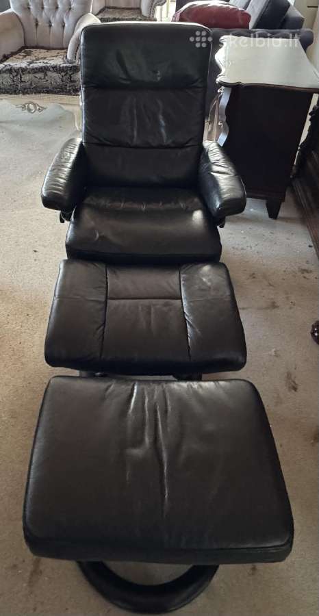 Stressless natūralios odos fotelis - nuotraukos Nr. 8