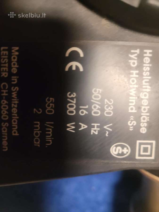 Leister 3,7 Kw Gamybinis fenas - nuotraukos Nr. 3