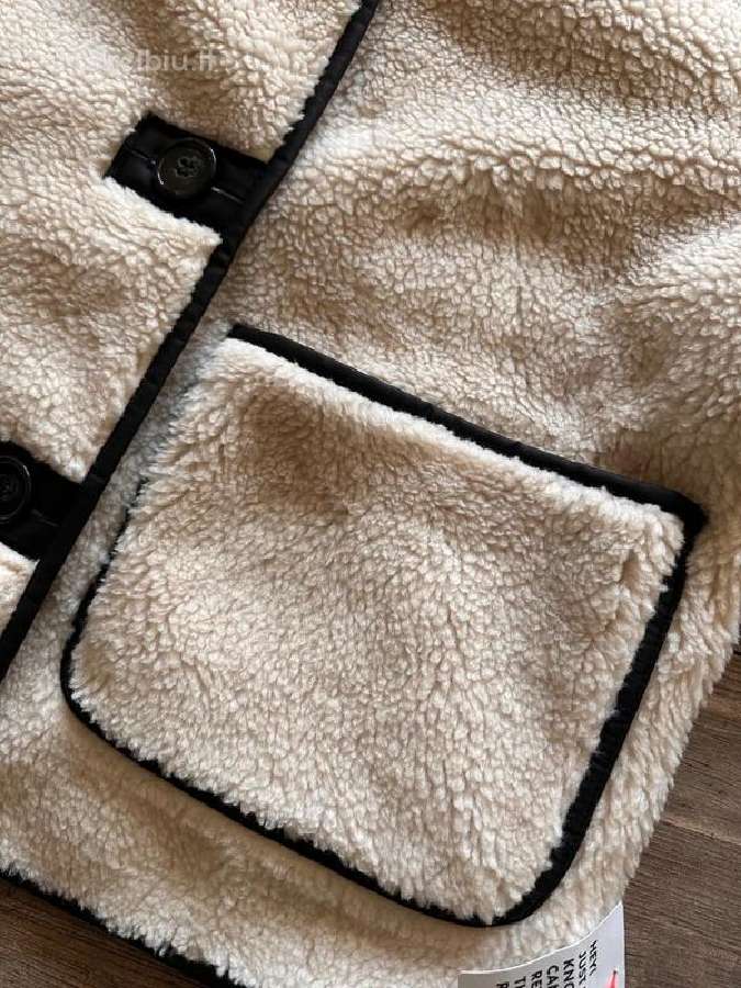 Asos Design teddy paltukas kreminės spalvos - nuotraukos Nr. 4