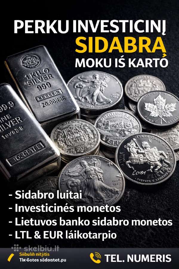 Perku Investicinį Sidabrą – Moku Iš Karto!