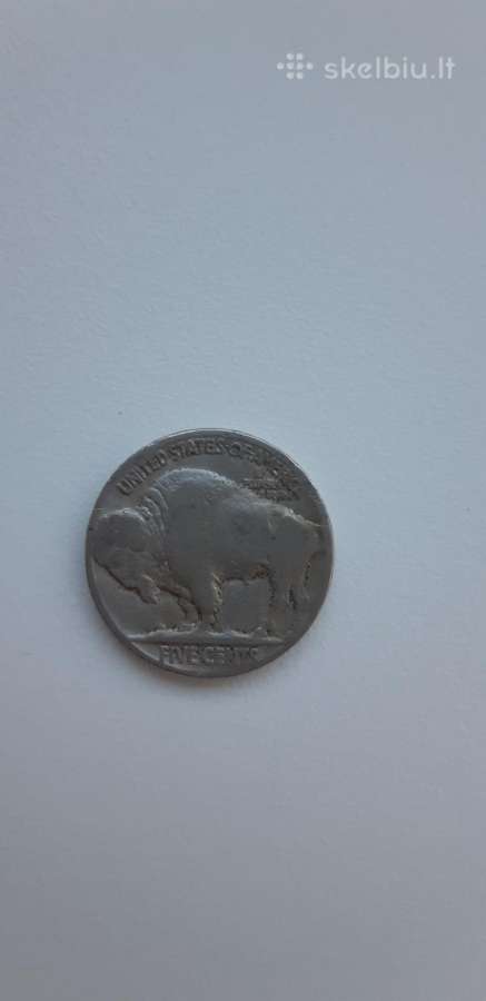 Usa Buffalo Nickel 1929 5 cent - nuotraukos Nr. 2