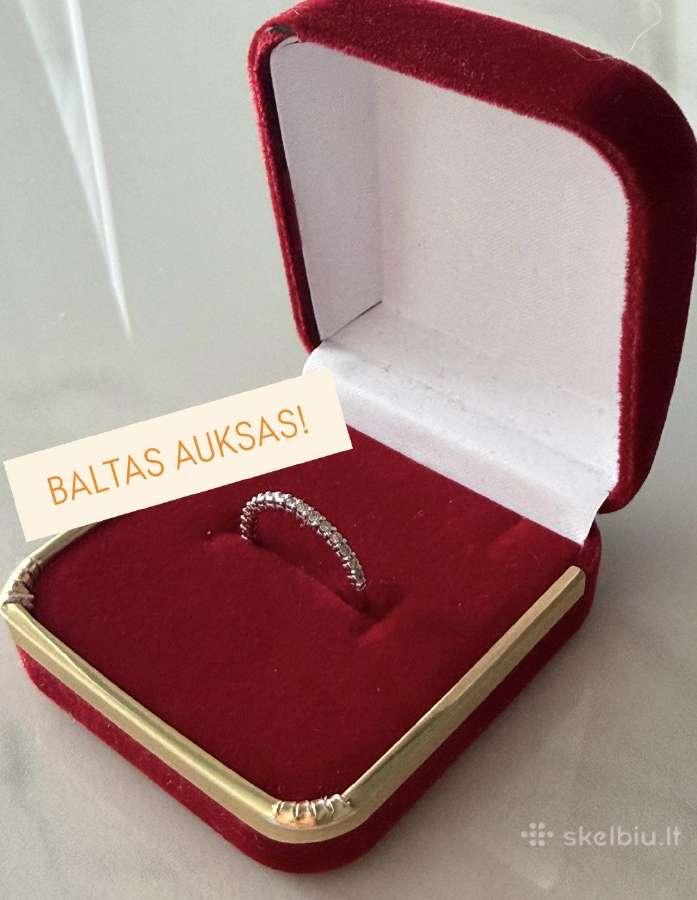 Parduodamas sužadėtuvių žiedas iš balto aukso !