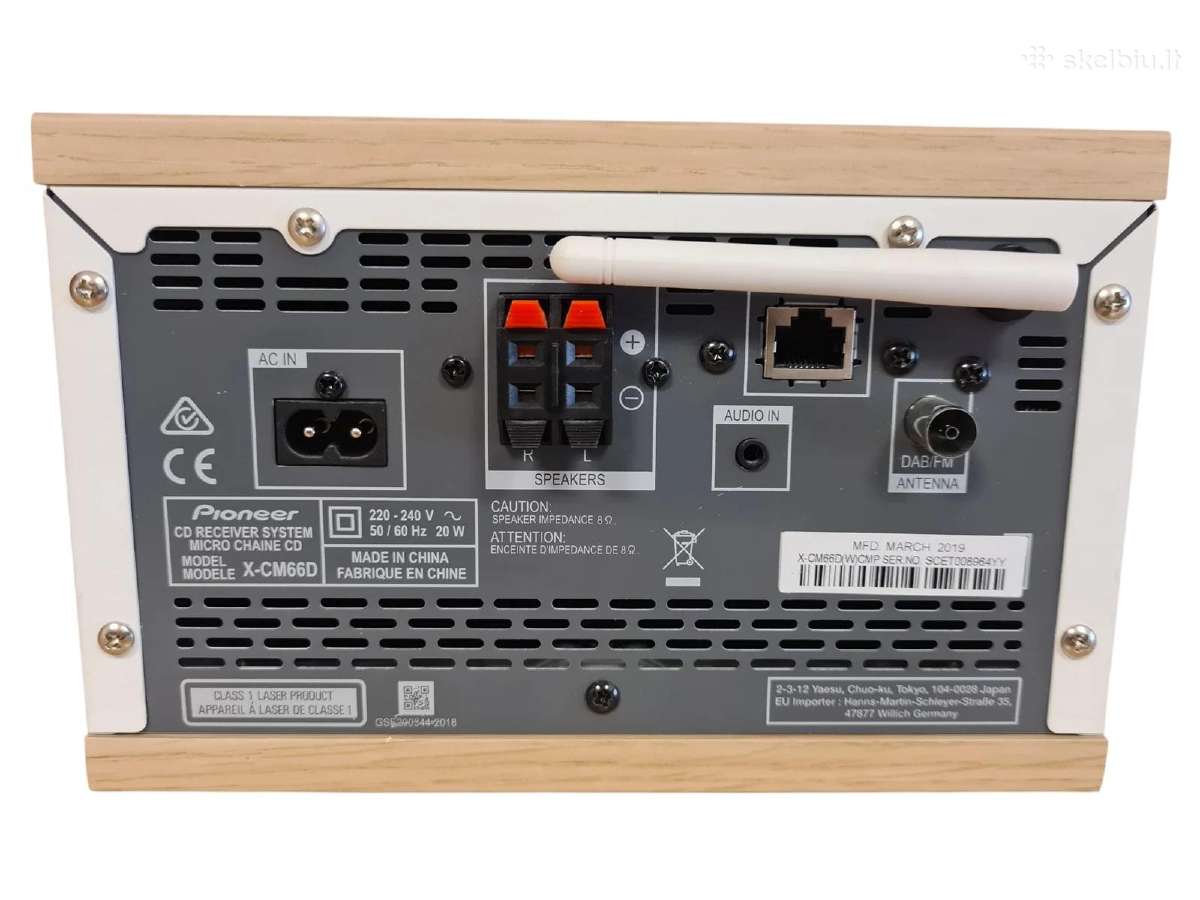 Pioneer X-cm66d muzikinis centras + 3 mėn. garanti - nuotraukos Nr. 5