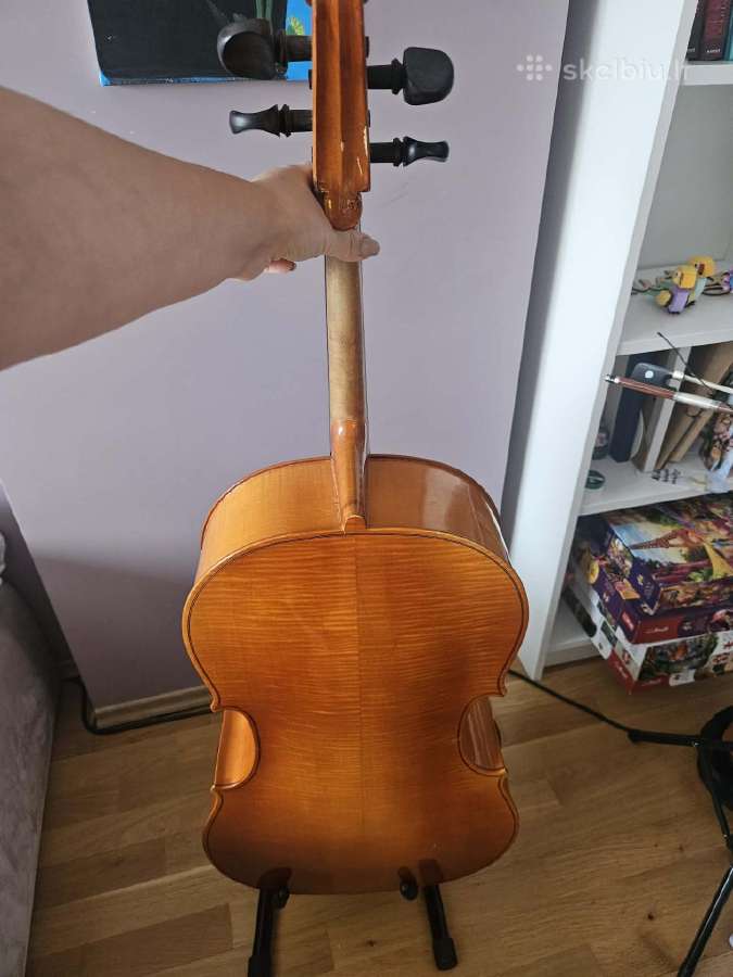 Parduodama 2/4 dydžio violončelė su dėklu - nuotraukos Nr. 10