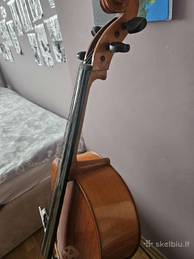 Parduodama 2/4 dydžio violončelė su dėklu - nuotraukos Nr. 3