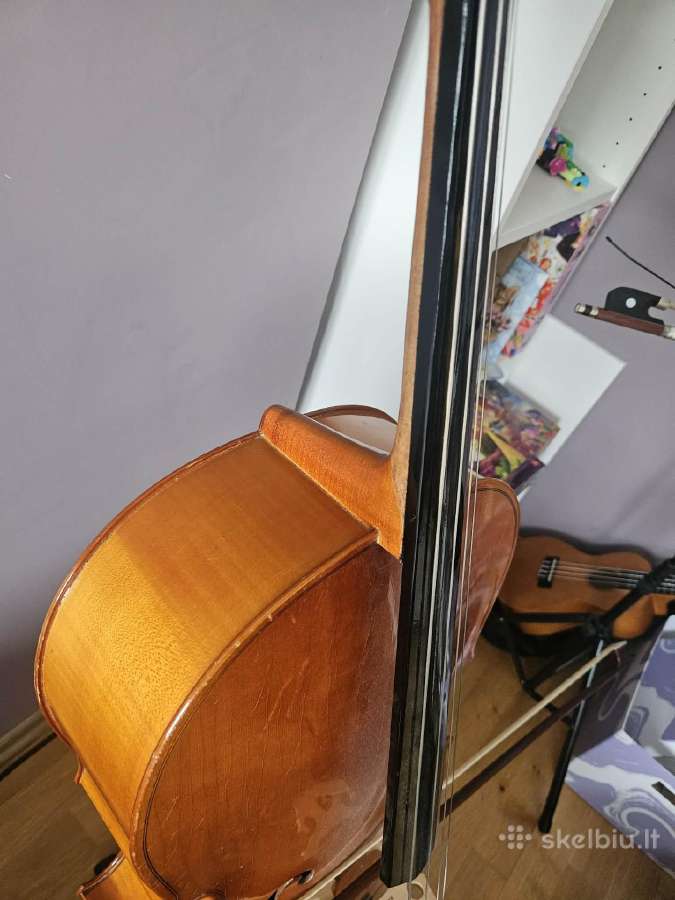 Parduodama 2/4 dydžio violončelė su dėklu - nuotraukos Nr. 4