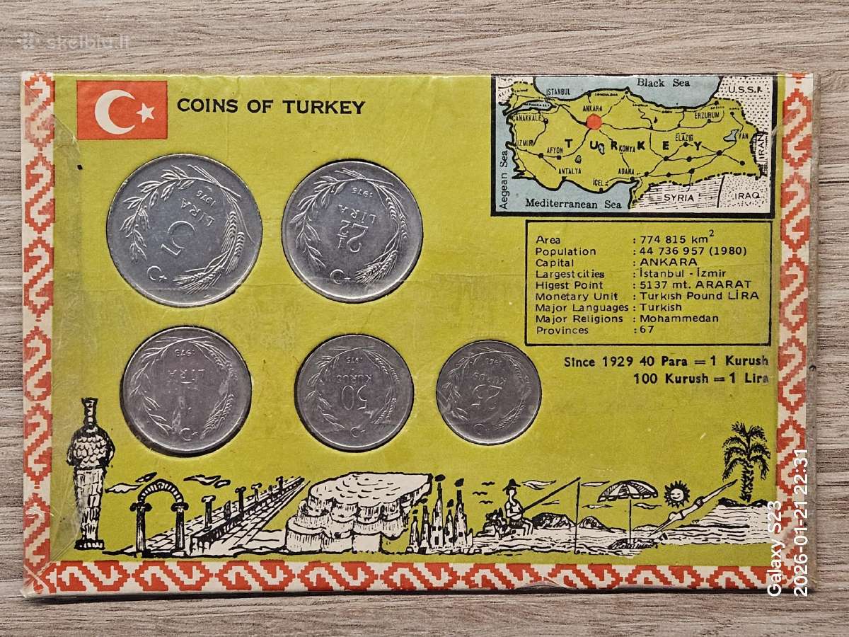 Turkijos monetų rinkinukas